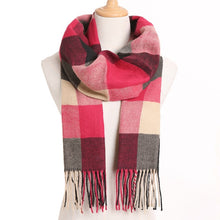 Load image into Gallery viewer, [VIANOSI] 2019 Plaid Winter Scarf Women Warm Foulard Solid Scarves Fashion Casual Scarfs Cashmere Bufandas Hombre
