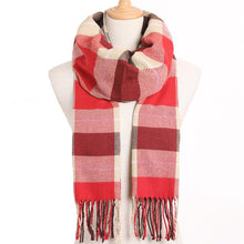 Load image into Gallery viewer, [VIANOSI] 2019 Plaid Winter Scarf Women Warm Foulard Solid Scarves Fashion Casual Scarfs Cashmere Bufandas Hombre