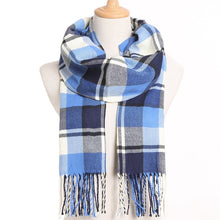 Load image into Gallery viewer, [VIANOSI] 2019 Plaid Winter Scarf Women Warm Foulard Solid Scarves Fashion Casual Scarfs Cashmere Bufandas Hombre