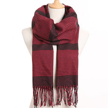 Load image into Gallery viewer, [VIANOSI] 2019 Plaid Winter Scarf Women Warm Foulard Solid Scarves Fashion Casual Scarfs Cashmere Bufandas Hombre