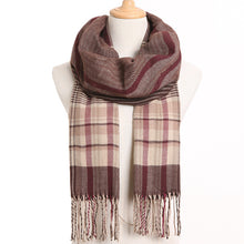 Load image into Gallery viewer, [VIANOSI] 2019 Plaid Winter Scarf Women Warm Foulard Solid Scarves Fashion Casual Scarfs Cashmere Bufandas Hombre