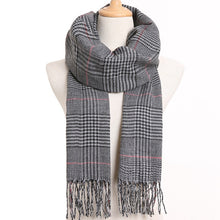 Load image into Gallery viewer, [VIANOSI] 2019 Plaid Winter Scarf Women Warm Foulard Solid Scarves Fashion Casual Scarfs Cashmere Bufandas Hombre