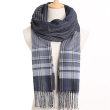 Load image into Gallery viewer, [VIANOSI] 2019 Plaid Winter Scarf Women Warm Foulard Solid Scarves Fashion Casual Scarfs Cashmere Bufandas Hombre